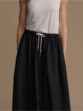 Jenni Kayne Black Maxi Skirt with Drawstring Waist